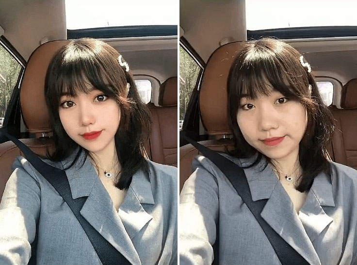 [照騙對比示意圖]